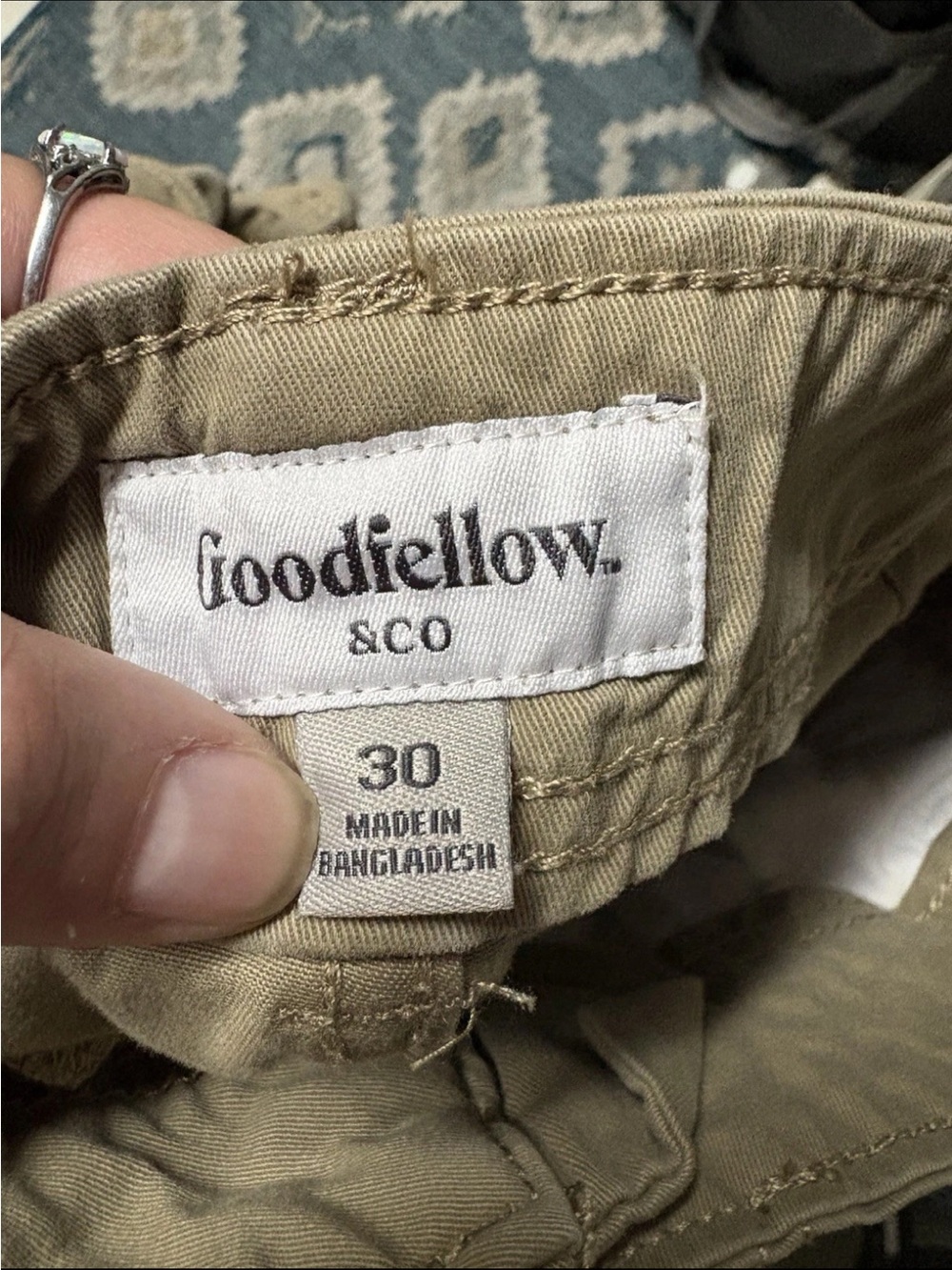 Goodfellow & Co Tan Cargo Shorts - Utility Pockets - Picture 3 of 3